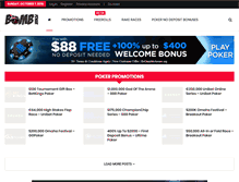 Tablet Screenshot of bombpoker.com
